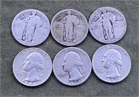 Mixed Date 90% Silver Quarters
