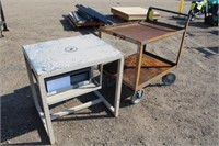 Shop Cart & Shop Table with Drawer