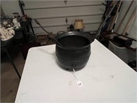 Cast Iron Cauldron and Ladle