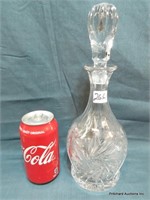 Cut Crystal Pinwheel Decanter With Stopper