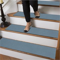 GOYLSER Rubber Stair Treads Non-Slip Set of 15,