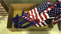 Box Lot 9 x Small American Flags