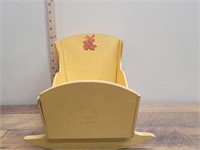 Yellow" wide Doll Cradle 14" long x 7