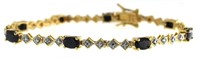 Genuine 2.00 ct Sapphire Tennis Bracelet