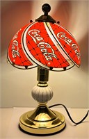 Vintage Coca Cola Pane Glass Lamp