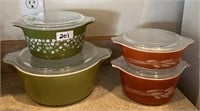 Vintage Pyrex Cookware Lot of 4