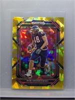 Rob Gronkowski 2023 Prizm Draft Gold Cracked Ice