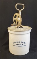 Plains Dairy Cheyenne WY Stoneware Beater Jar