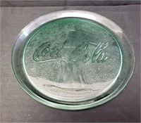 Large Coca-Cola Glass Coke Platter