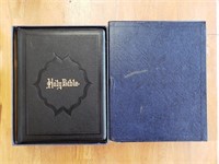 Large Holman King James Family Bible Leather Cover