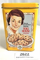 Vintage toll house, cookies with recipe tin