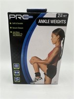 ProStrength Ankle Weights 2lb Set 2pc Adjustable