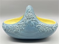 Red Wing Pottery #1275 Blue & Yellow Basket