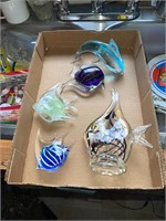 fish paperweights art glass
