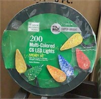 Home Accents 200 Multi Colored C6 LED Lights
