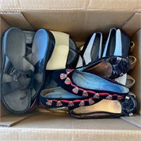 Box lot of Various Used Shoes