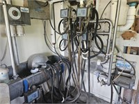 BOU-MATIC PIPELINE SYSTEM W/ MILK HOUSE EQUIPMENT