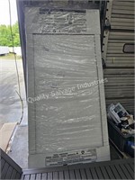 3- flush panel doors 72x80