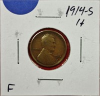 1914-S Lincoln Cent F