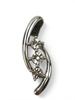Sterling Silver 3 Stone Pendant
