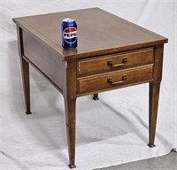 Brandt Vintage Wood End Table w Drawer