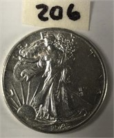 1945 Walking Liberty Silver Half Dollar