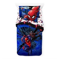 C9307  Marvel Spiderman 5 Piece Twin Bed Set