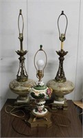 (3) Vintage Lamps
