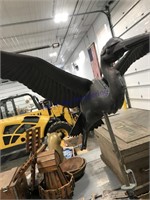 Flying bird weathervane, approx 6 ft tall
