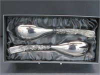 1ST NATIONS SILVER PLATE 2PC SERVING SET