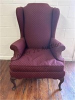 Upholstered Burgundy Chair