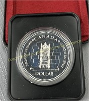 1977 Canada silver dollar en argent