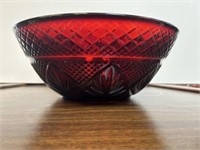Ruby Red Glass Bowl