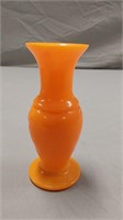 Orange oriental dragon vase