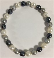 Multi Color Pearl Stretch Bracelet