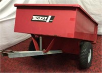 C) HUSKEE 17 CU FEET GARDEN TRAILER, GREAT SHAPE