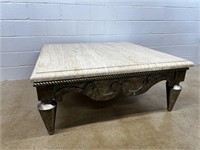 Ornate Marble Top Coffee Table