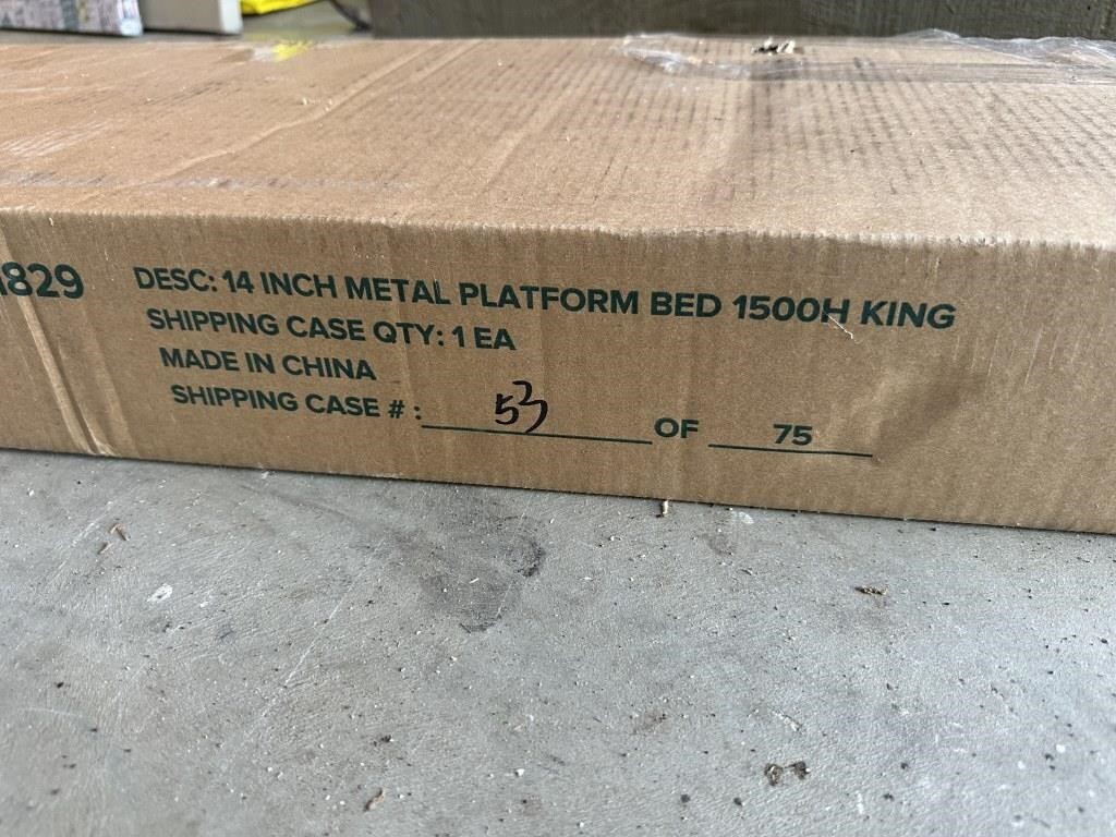 ZINUS 14 inch metal platform bed for king size