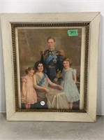 Framed Royal Family Print 15.5 x 18 "