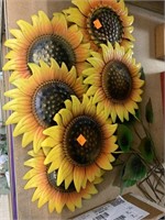 App. 7 metal yard Sunflower decor