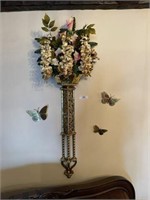 Decorator Floral Arrangement & Butterflies