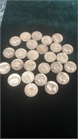 Lot of 26 Silver Quarters Dated 1957