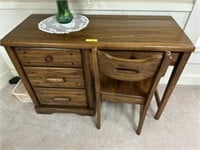 Solid oak desk and chair