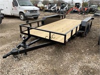 New Flatbed Trailer Dual Axle
