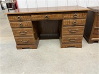 Nine drawer desk