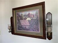 (3 PC) WALL HANGING FRAMED FARMHOUSE PRINT SIGNED