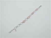 Sterling Rose Quartz Bracelet