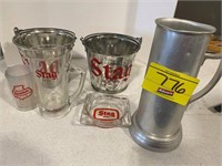 STAG BEER BUCKETS, STAG BEER GLASS, STAG BEER