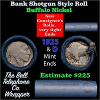 Buffalo Nickel Shotgun Roll in Old Bank Style 'Bel