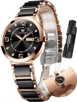 P4199  OLEVS Luxury Gold Rose Women's Watch
